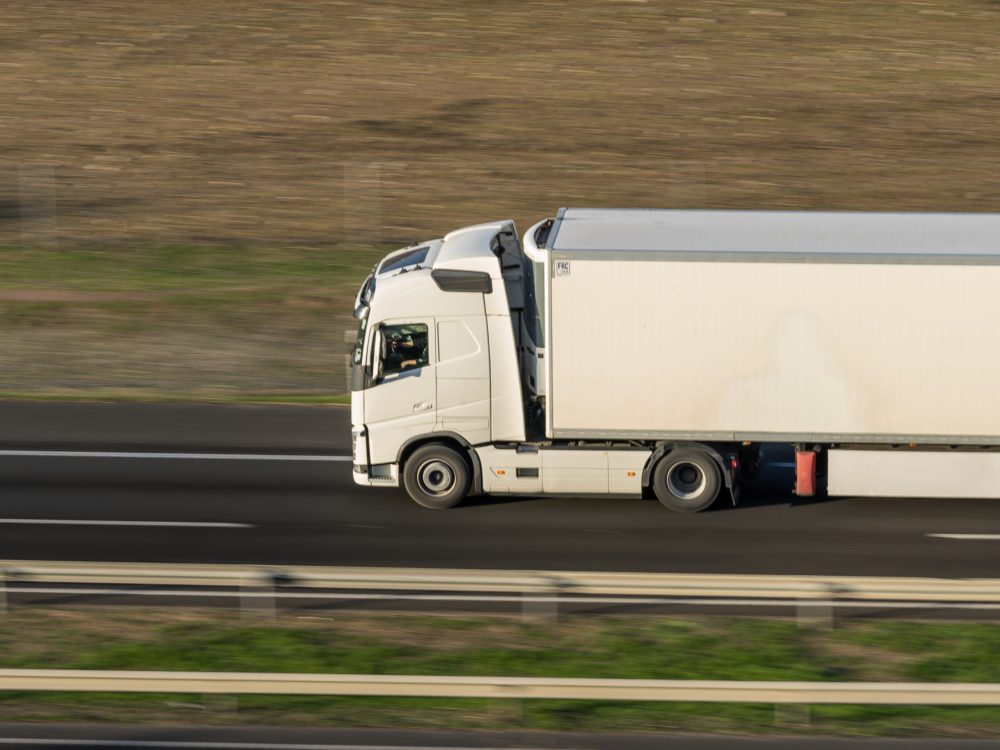Truck transport cargo. Transportation and shipment. Speed and delivery concept.